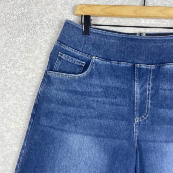 Halara Pull On Wide Leg Jeans Womens Size L Minimalist Lounge Comfy Normcore - Picture 5 of 12